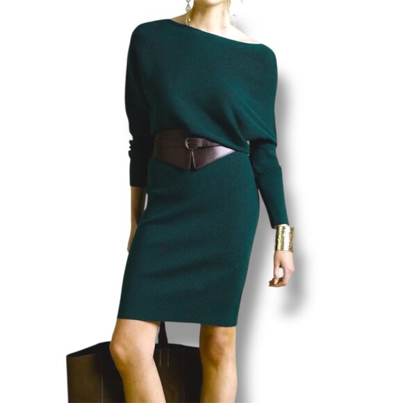 Banana Republic COLLETA OFF-SHOULDER SWEATER DRESS $140 - Picture 1 of 10